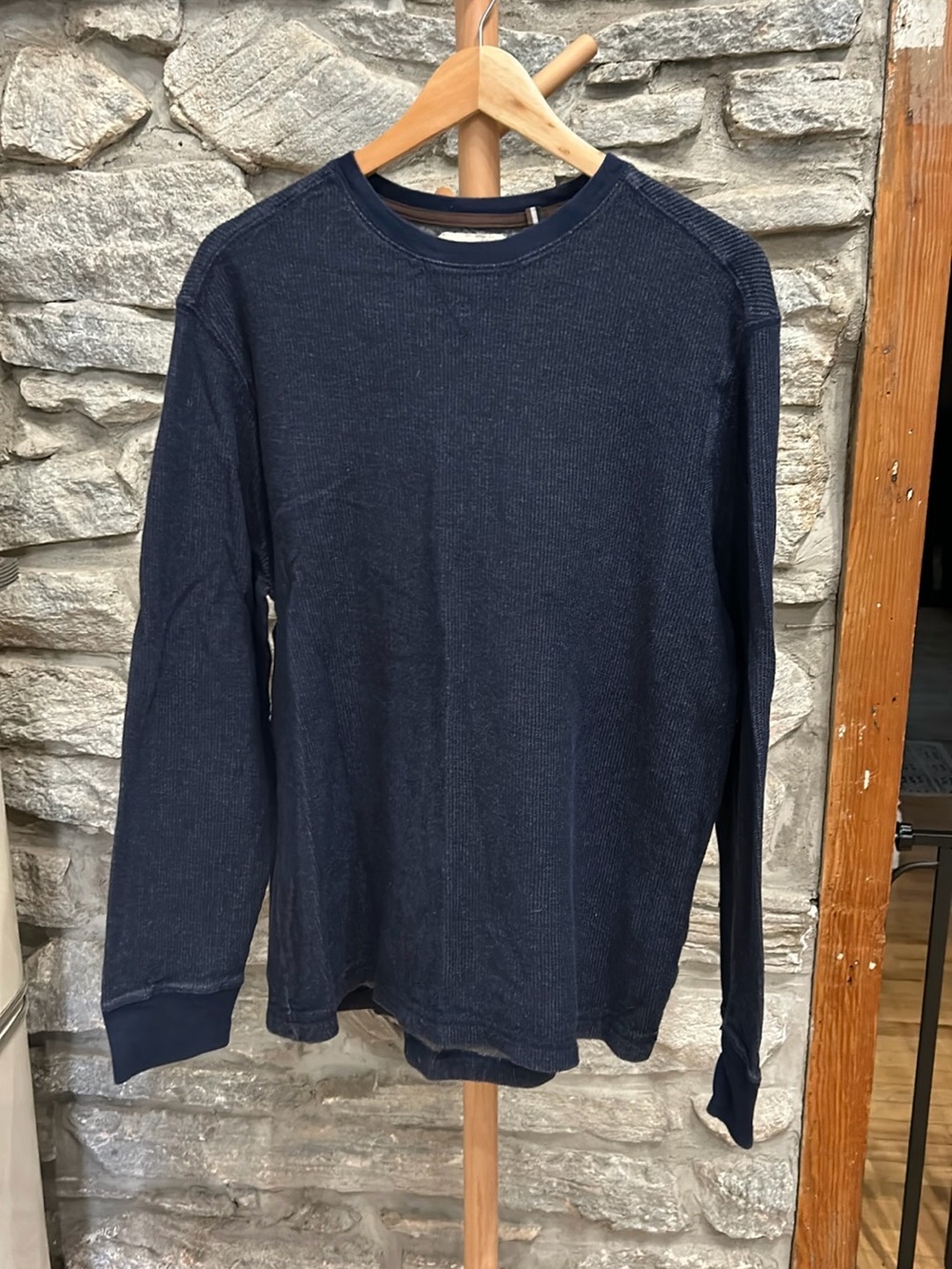 Black Brown 1826 Men’s Navy Long-Sleeve Crewneck Shirt